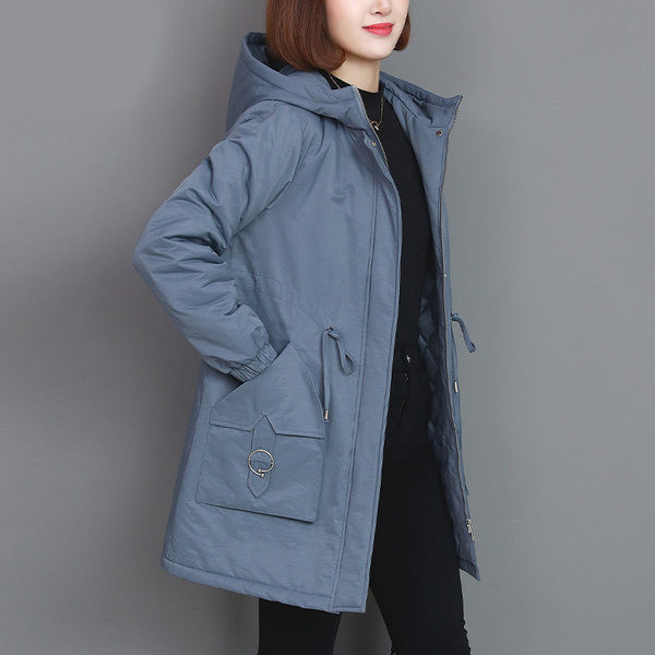 Geaca de dama model gratuit cu buzunar si gluga