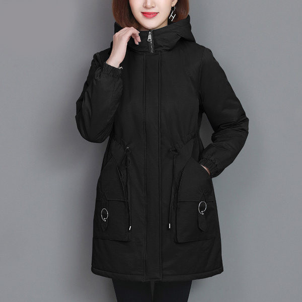 Geaca de dama model gratuit cu buzunar si gluga