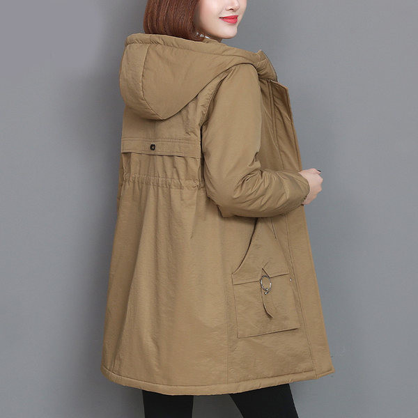 Geaca de dama model gratuit cu buzunar si gluga