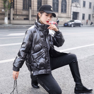 Női téli kabát négy színben cipzárral és zsebekkel