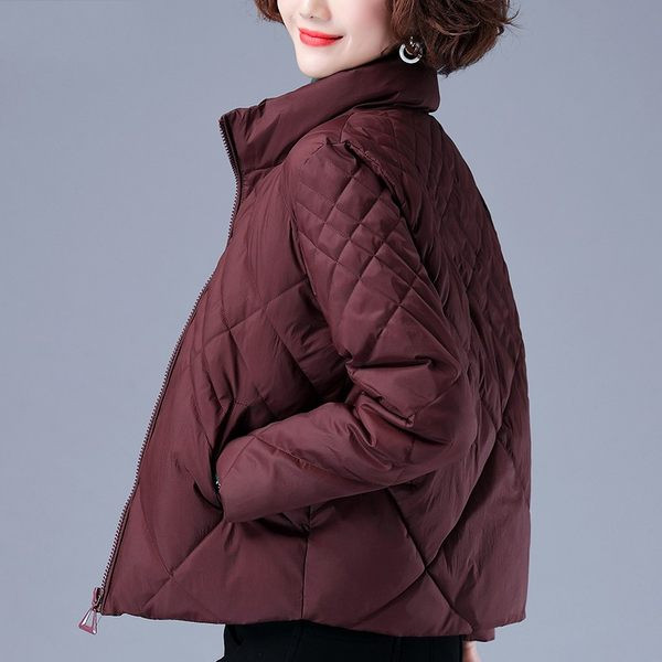 Női alkalmi kabát magas gallérral