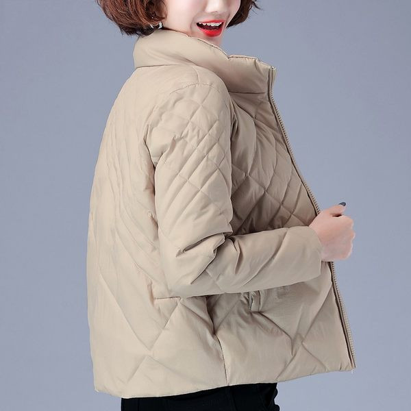 Női alkalmi kabát magas gallérral