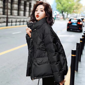 Geaca de iarna de dama cu nasturi in trei culori