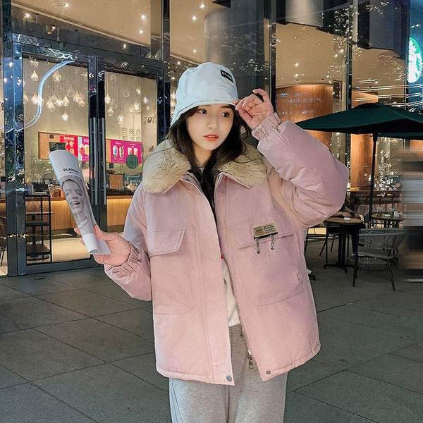 Női alkalmi kabát mentes modell cipzárral és zsebekkel