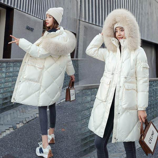 Naiste pikk jakk sule ja taskutega kapuutsiga