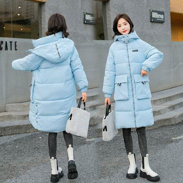 Meleg téli melegítő hosszú modell oldalsó gombokkal