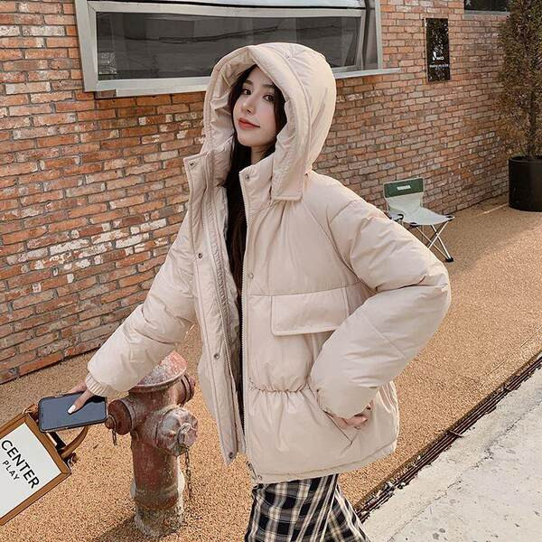 Nappali kabát kapucnival és zsebekkel több színben