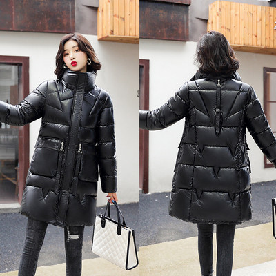 Modern női testreszabott meleg kabát magas gallérral