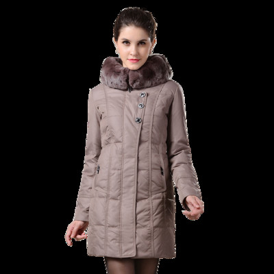 Geaca lunga dama cu gluga in puf - mai multe modele