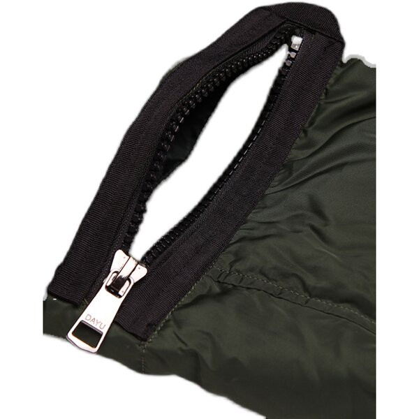 Női téli kabát zöld színű kapucnival