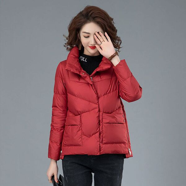 Jachetă scurtă asimetrică cu fermoare laterale