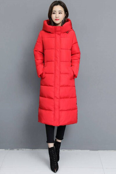 Modern női téli kabát kapucnival - három színben