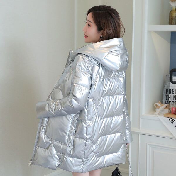 Modern női kabát kapucnival - több színben