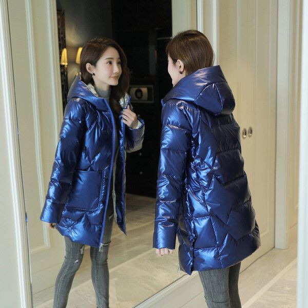 Modern női kabát kapucnival - több színben