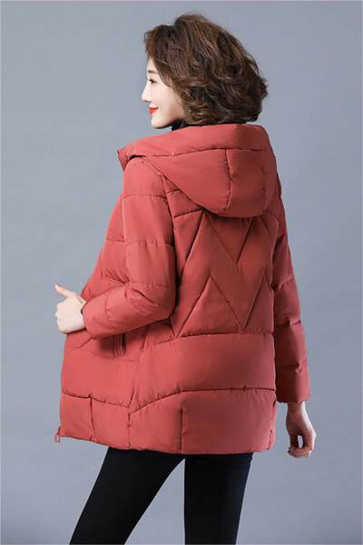 Női téli kabát sima modell