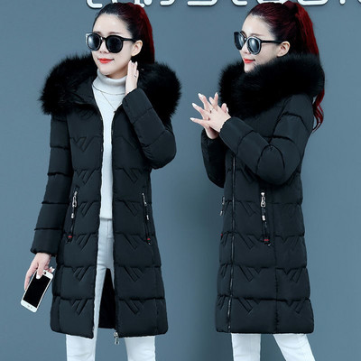 Női téli kabát béléssel és eco pehelytal a kapucniján