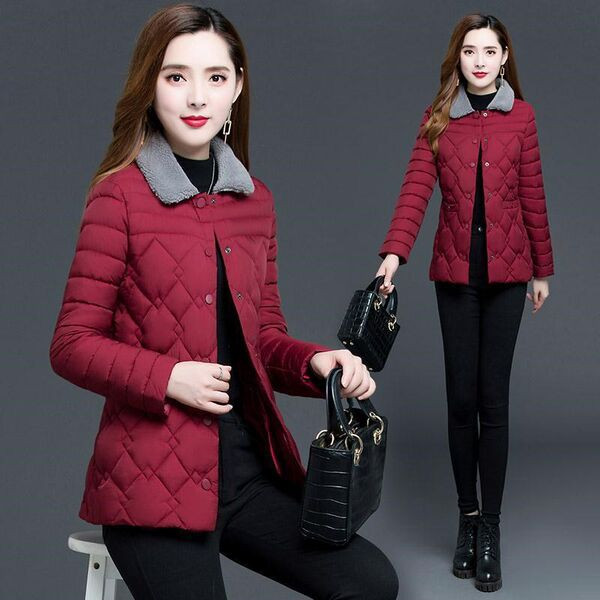 Jachetă de primăvară damă cu guler și nasturi în jos