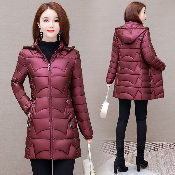 Új modell női téli kabát kapucnival három színben