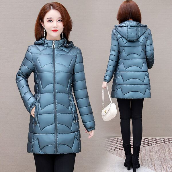 Új modell női téli kabát kapucnival három színben