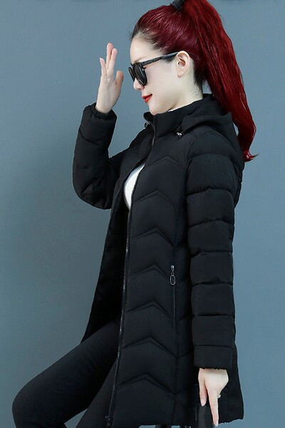 Incalzitoare dama cu model curat de lungime medie