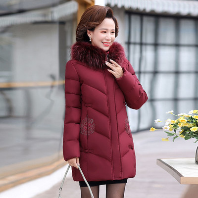 Női testre szabott téli kabát kapucnival és eco pehellyel