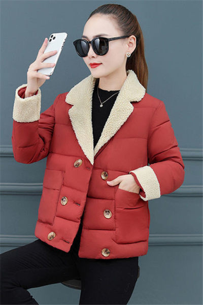 Női rövid téli kabát négy színben