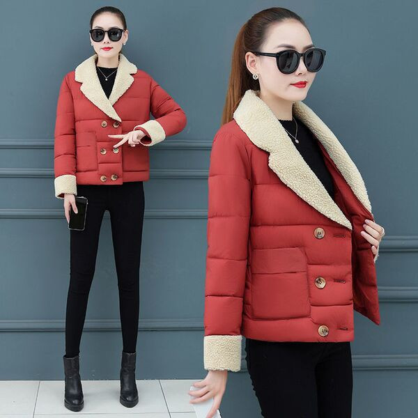 Női rövid téli kabát négy színben