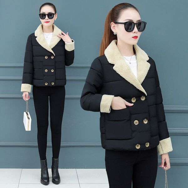 Női rövid téli kabát négy színben