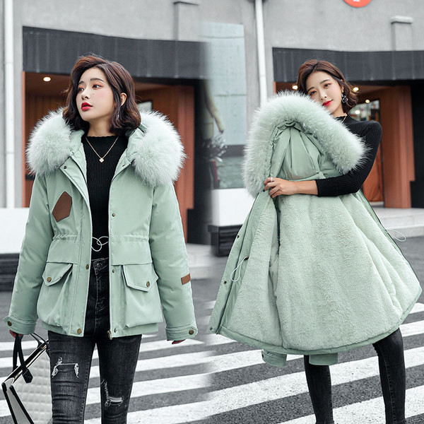 Női téli kabát pehely béléssel