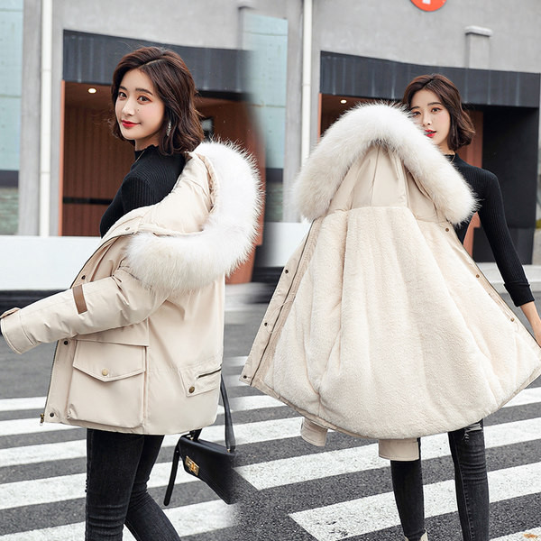 Női téli kabát pehely béléssel
