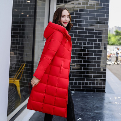 Ilga žieminė striukė su gobtuvu