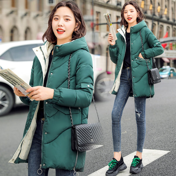 Női alkalmi kabát kapucnival