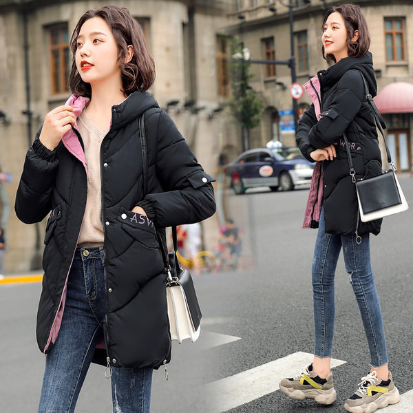 Női alkalmi kabát kapucnival