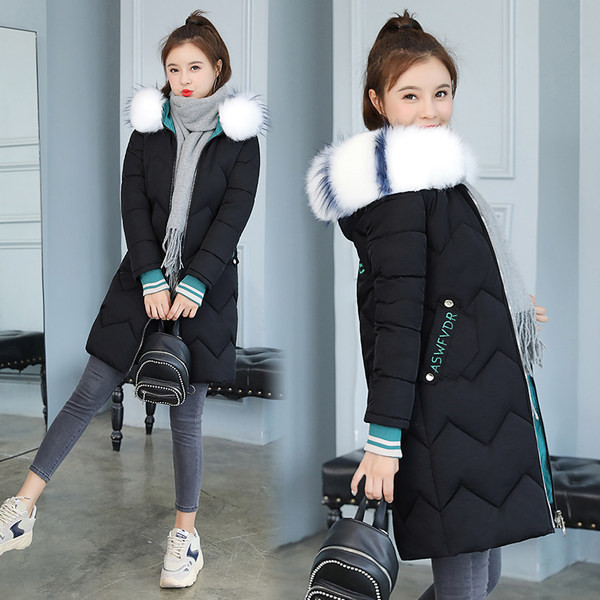 Téli meleg melegítő pehellyel - közepes hosszúságú