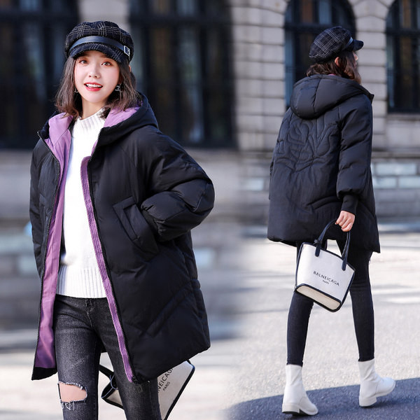 Alkalmi női kabát kapucnival és cipzárral