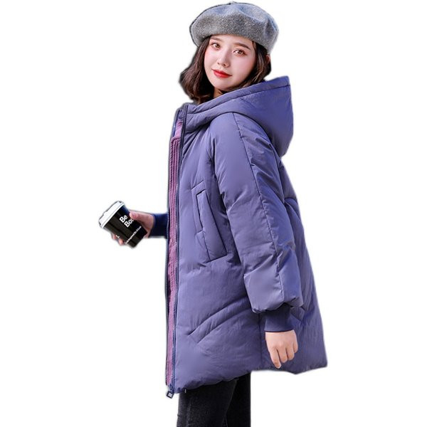 Alkalmi női kabát kapucnival és cipzárral