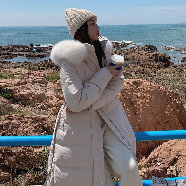 Jachetă lungă de damă cu glugă