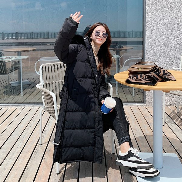 Jachetă lungă de damă cu glugă