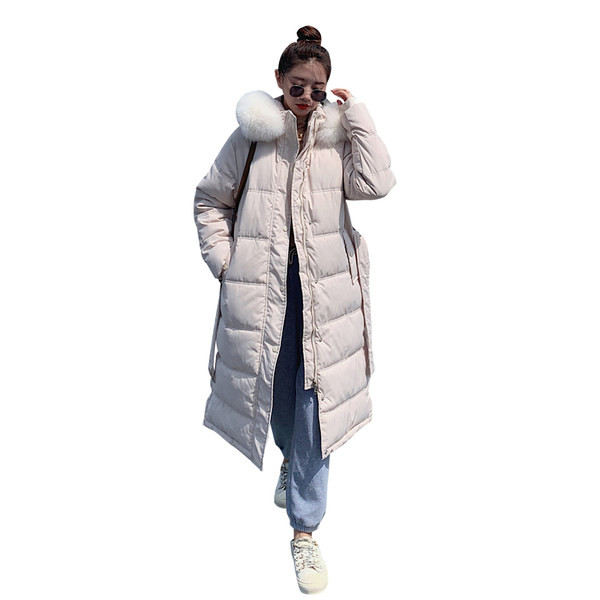 Jachetă lungă de damă cu glugă