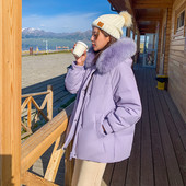 Női rövid polár kabát kapucnival és eco pehellyel