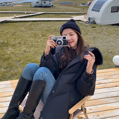 Női rövid polár kabát kapucnival és eco pehellyel