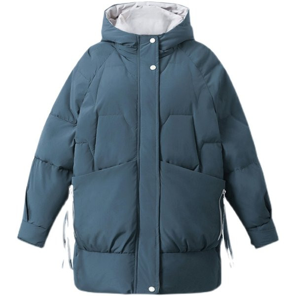 Női téli kabát zsebekkel