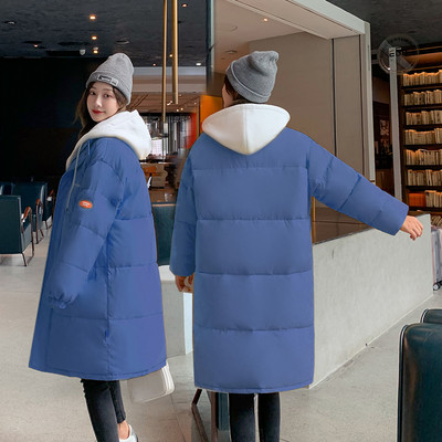 Geaca lunga de iarna de dama cu gluga in mai multe culori