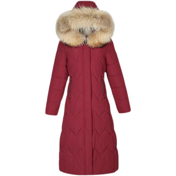 Geaca de iarna calda - model lung cu gluga in puf