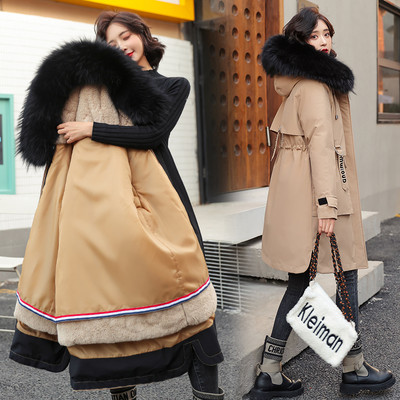 Női téli kabát derékkötővel és eco pehely kapucnival