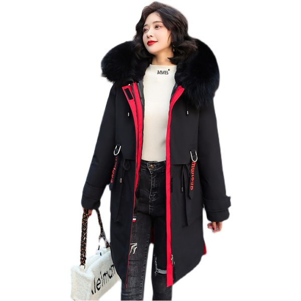 Női téli kabát derékkötővel és eco pehely kapucnival
