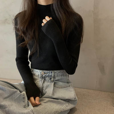 Απλό μοντέλο γυναικείο πουλόβερ πολλών χρωμάτων