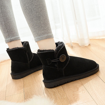 Дамски зимни боти до глезена с топла подплата