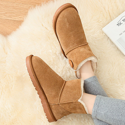 Дамски зимни боти до глезена с топла подплата