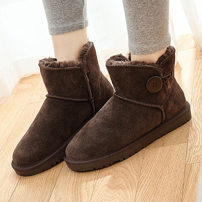 Дамски зимни боти до глезена с топла подплата